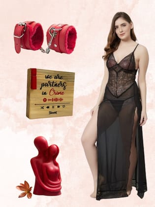 Intimate Indulgence Hamper-M / Black