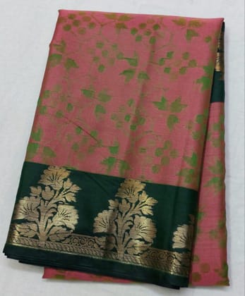 AFSARA SAREES Traditional Art Silk Saree With Blouse Piece (Mehandi)