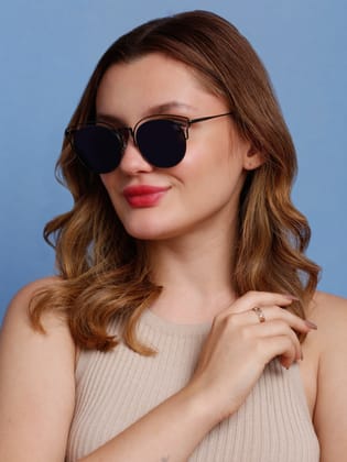 SUNNIES Large Full Frame Metal Oval Solid Polarized Women Sunglasses-SNS-11695-C514