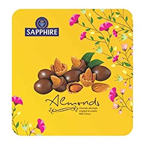 Sapphire Chocolate Coated Nuts, Almond, 200 gm