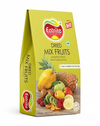 Eatriite Dried Mix Fruits Assorted Fruits , 200 gm