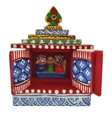 TISSER HANDMADE HANDPAINTEDJAGGANATH POCKET TEMPLE