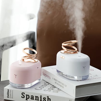 Suspended Double Ring Humidifier Mini Humidifier Water Replenishment Instrument-Pink
