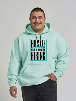 || HUSTLE || PLUS SIZE ||-Large / Mint Green