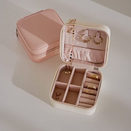Jewellery Storage Box (Small)-Blush Pink