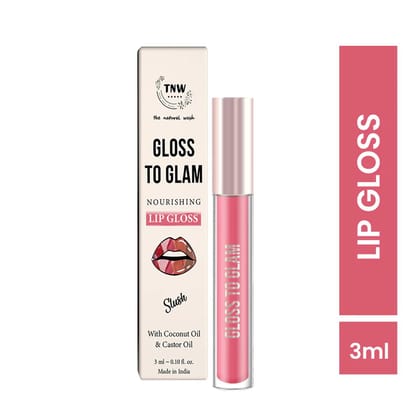 Gloss To Glam Nourishing Lip Gloss with Coconut oil for shiny Lips slush