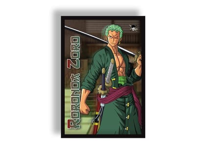 Roronoa Zoro - One piece Wall Poster | Poster | Frame | Canvas-Small / Poster
