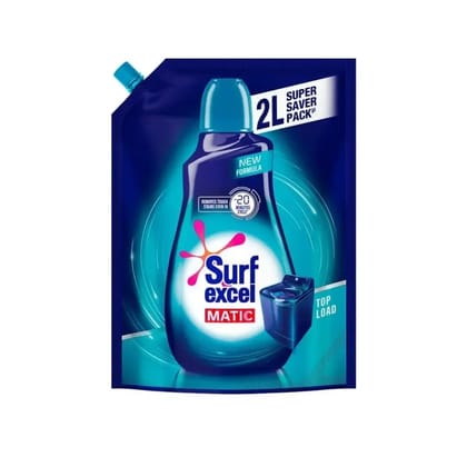 Surf Excel Matic Top Load Liquid Detergent
Refill


Pouch 2 Ltrs