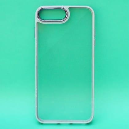 Lavender Blue Metal Safe Transparent Case for Apple iphone 7 Plus