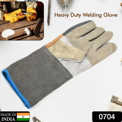 Protective Durable Heat Resistant Welding Gloves (0704)