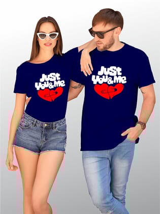 Just You And Me - Couple T-Shirts-S / XS / Navy Blue