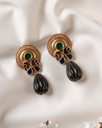 Gold Polish Silver Earrings CHE1842