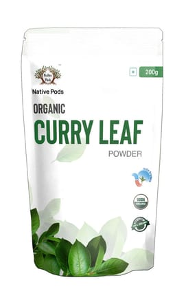 Native Pods Organic Curry Leave Powder - Curry Powder / Curry Leaves Powder - Kadi Patta Leave,kadi patta powder,Karuvepillai Powder