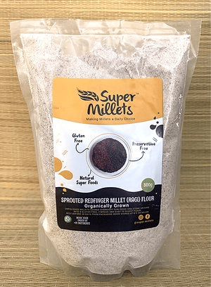 Sprouted Ragi Millet (Redfinger) Flour l Gluten-Free | Super Millets 