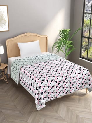 60X90 Inches Reversible Kids Print Dohar/AC Blanket with Flannel Sheeting-8-Cartoon Characters / Single (60X 90 Inches)