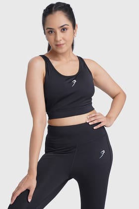 Active Full Support Sports Bra Black-XS