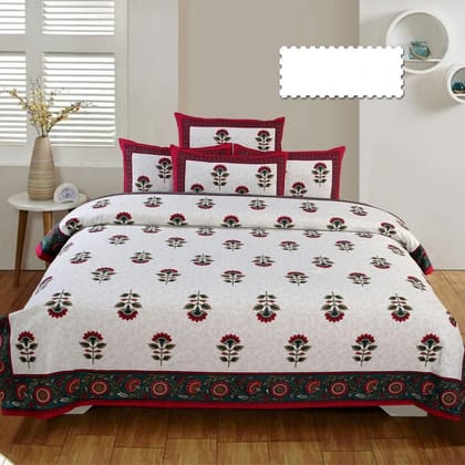 Elite Printed Cotton Double Bedsheets-1