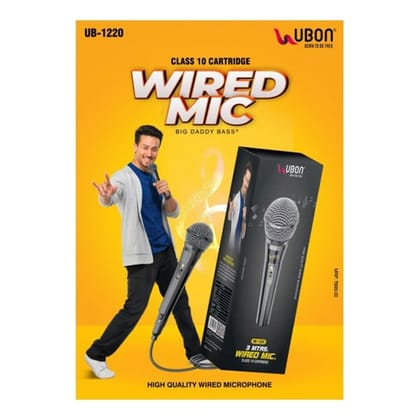Ubon UB-1220 Class10 Cartridge Wired Mic-Ubon UB-1220 Class10 Cartridge Wired Mic
