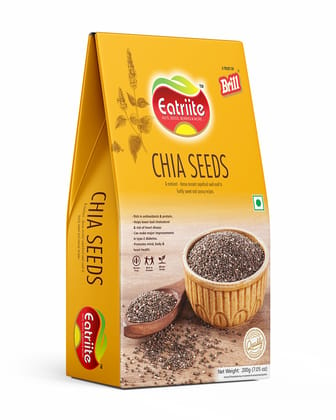 Eatriite Black Chia Seeds, 200 gm
