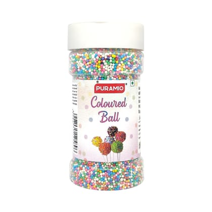 Puramio Coloured Ball (Multicolor Balls) For Cake Decoration, 150 gm