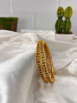 Stone Bangle 0303 - 5 Colours-Green / 2.2