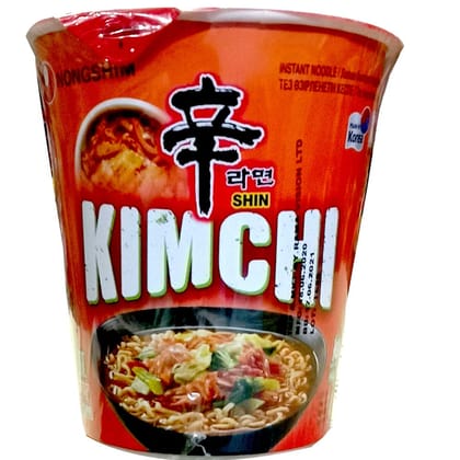 Nongshim Shin Kimchi Instant Noodle, 75 gm Cup