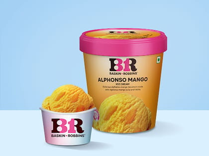 Alphonso Mango Ice Cream (Factory Sealed) __ Factory Sealed 450 Ml
