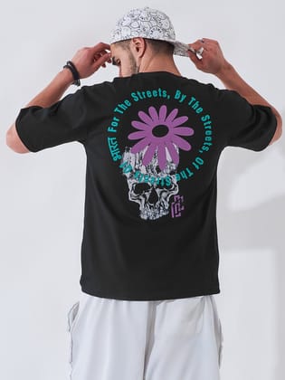 Disruptive Black Oversized T-shirt-S / Black