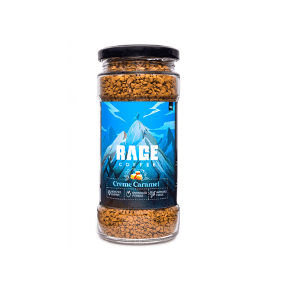 Rage Coffee Creme Caramel Flavour Premium Arabica Instant Coffee, 100 gm