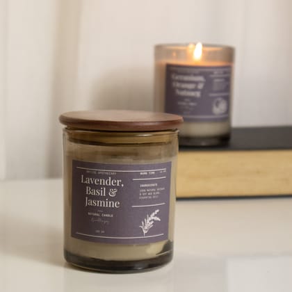 Lavender Basil Jasmine candle
