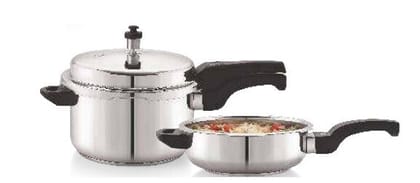 Kitchen King Combi Pack Pressure Cooker plus Pressure Pan -3 Litres-Kitchen King Combi Pack Pressure Cooker plus Pressure Pan -3 Litres