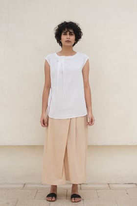 Double Pleat Top-M