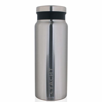 Yacht Vacuum Insulated Hot & Cold Double-Wall Thermosteel Bottle, Bolt, Silver, 500 ml Flask