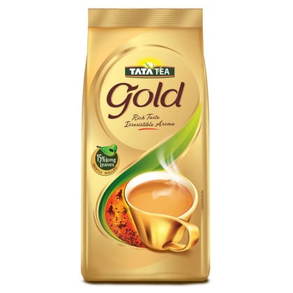 Tata Tea Gold, Assam Teas With Gently Rolled Aromatic Long Leaves, Rich & Aromatic Chai, Black Tea, 500G
