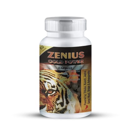 Zenius Gold Power Capsule Sexual Power Capsule for Men Long Time | Moods Sexual Wellness ( 60 Capsules)