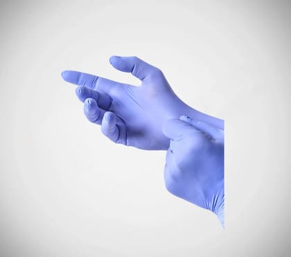 Blue Nitrile Examination Gloves Small