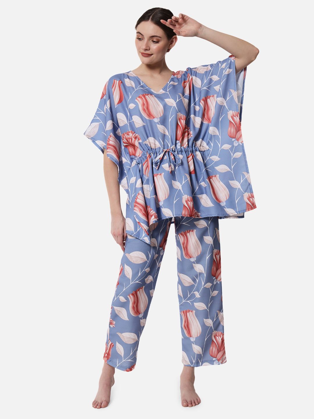 Rose Garden Kaftan Set-Small