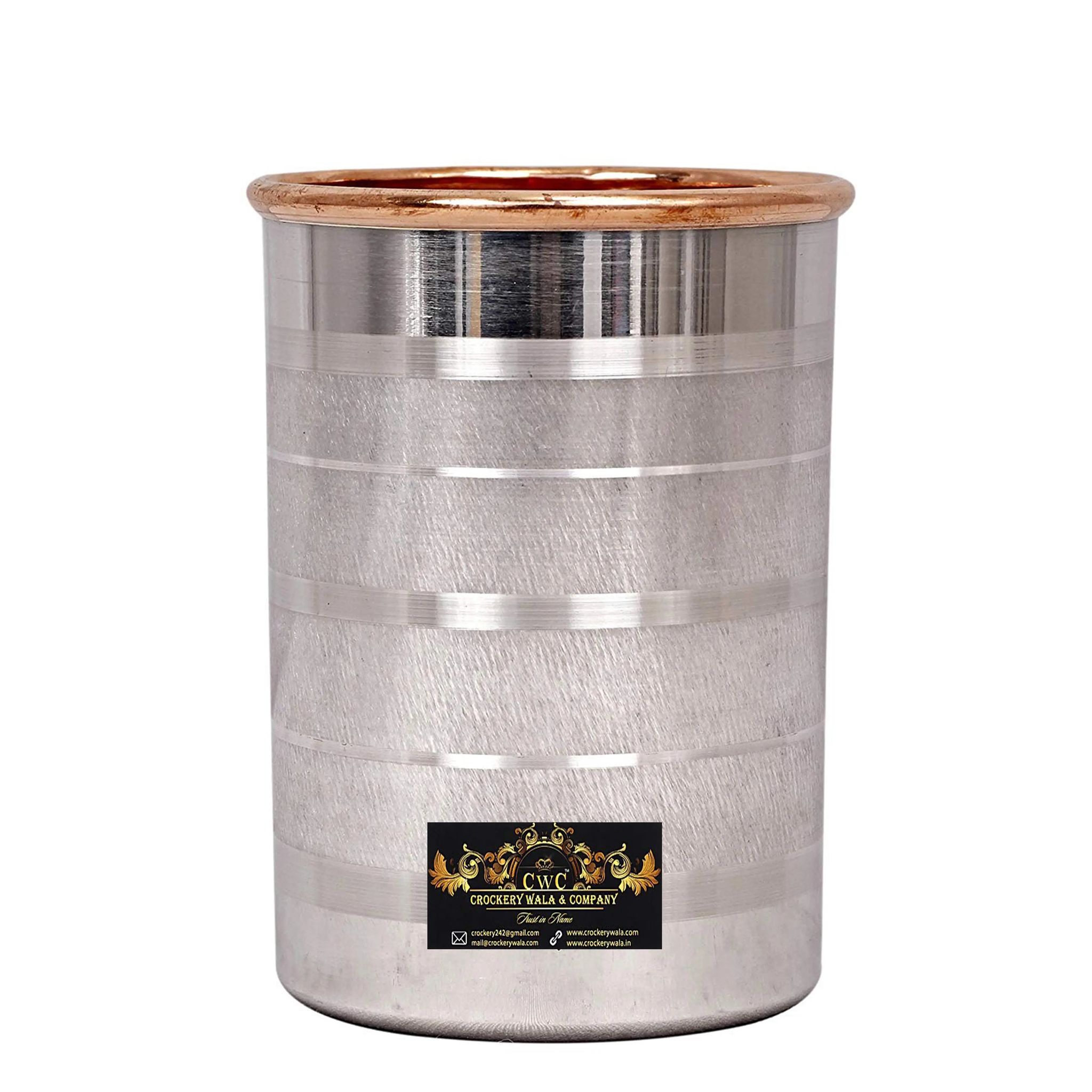 Copper Glass with Inner Copper and Outer Steel 250ml