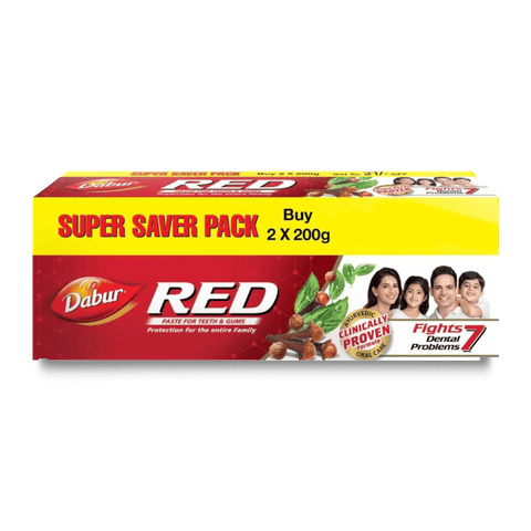 Dabur Red Toothpaste( Pack Of 2), 400 gm Pack