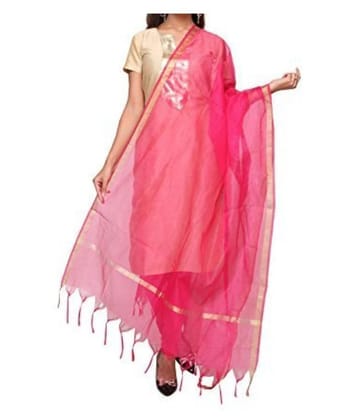 Apratim Pink Chanderi Dupatta