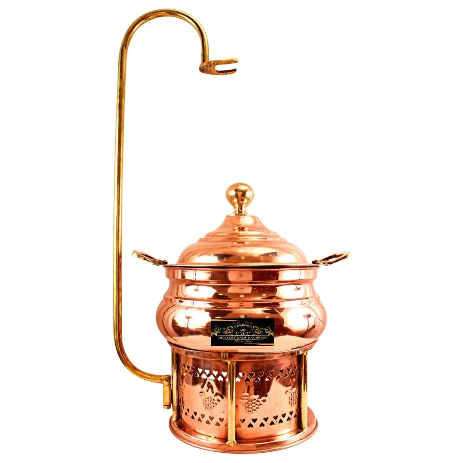 Crockery Wala And Company Copper Steel Chaffing Dish 4 Liters