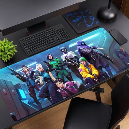 VALORANT TEAM UP MOUSE PAD (31 X 12 INCHES) - GAMING MOUSE PAD | RUBBER BASE DESK MAT