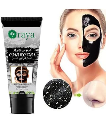 ORAYA Charcoal Peel Off Mask Remove Blackheads, Face Peel Masks 60 gm