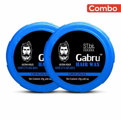 ST.Bir GABRU Hair Styling Wax, 25gm (Pack of 2)