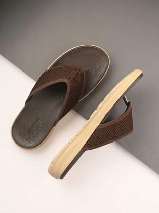 Big Fox Brown Mens Thong Flip Flop - None