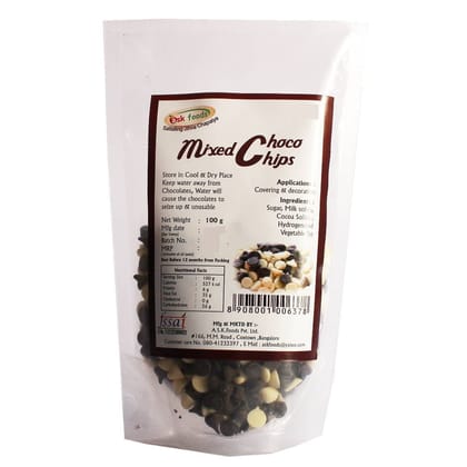 ASK FOODS MIXED CHOCO CHIPS 100 G