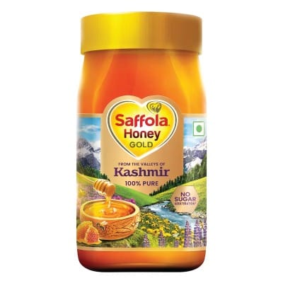 Saffola Honey Gold, 100% Pure Honey, Made with Kashmir Honey, 1Kg