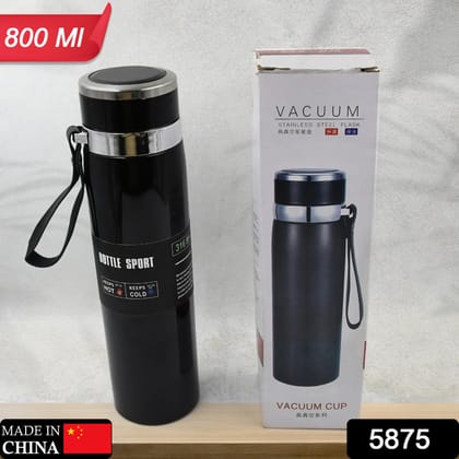 5875 Stainless Steel Water Bottle for Men Women Kids | Thermos Flask | Reusable Leak-Proof Thermos steel for Home Office Gym Fridge Travelling, 800 ml