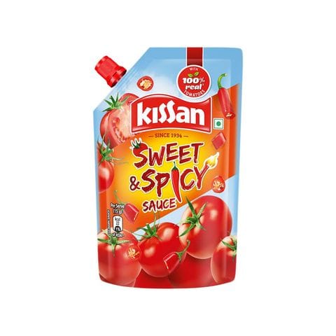 Kissan Twist Sweet & Spicy Sauce, 450 gm Pouch