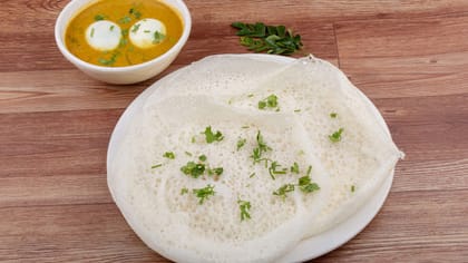 Appam + Egg Curry